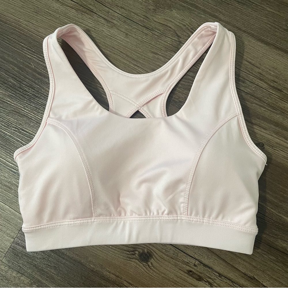 Tek Gear Sports Bra : Size Small : Medium Support : Light Pink